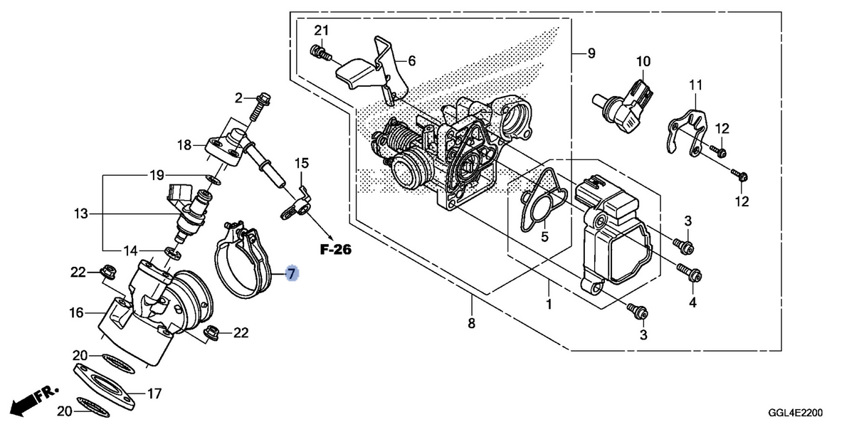 Honda OEM part 16217-GFC-770