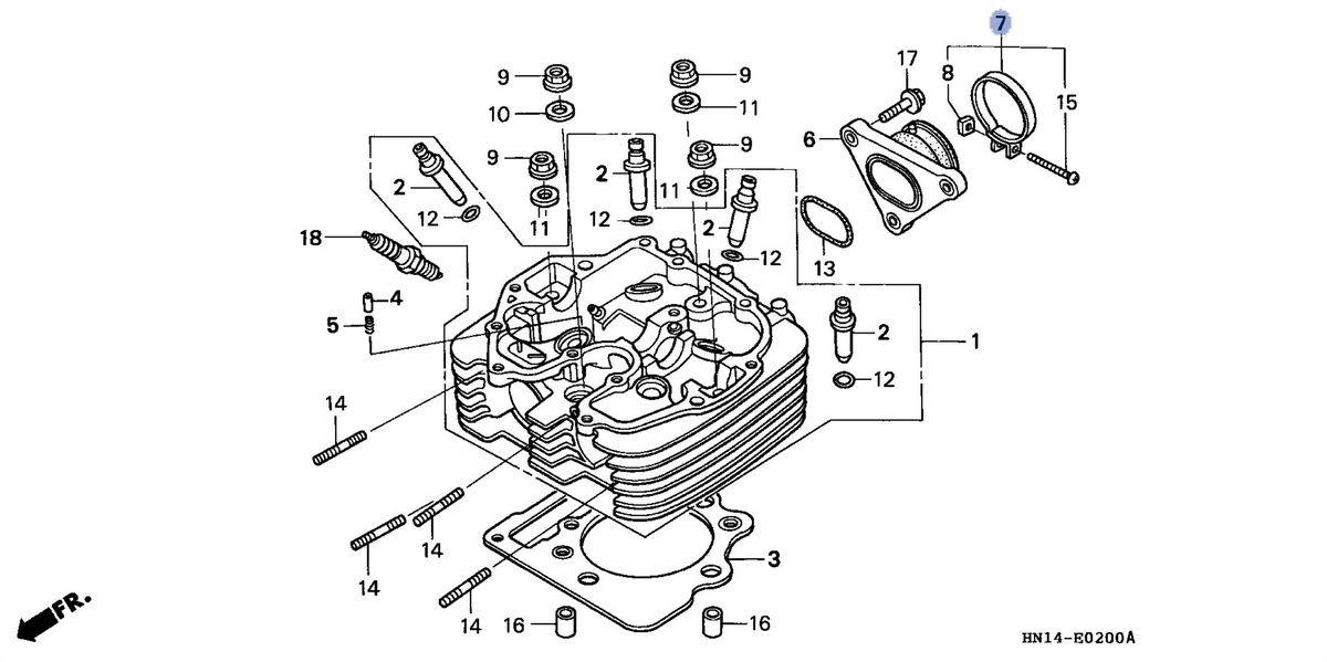 Honda OEM part 16217-HN1-000