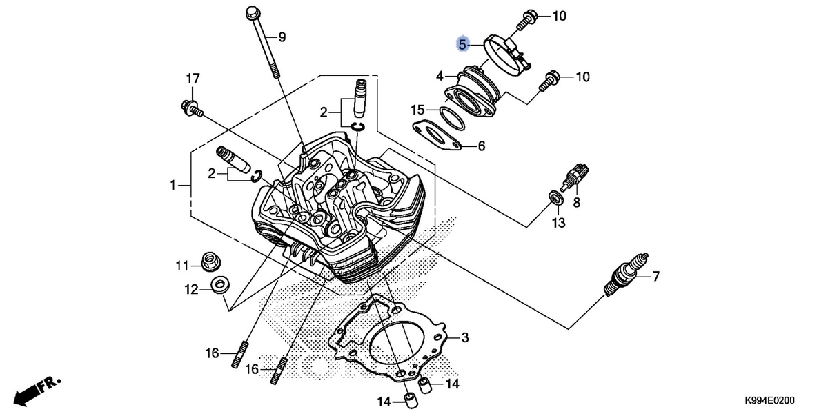 Honda OEM part 16217-K99-A00