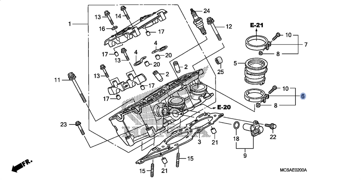 Honda OEM part 16217-MCS-000