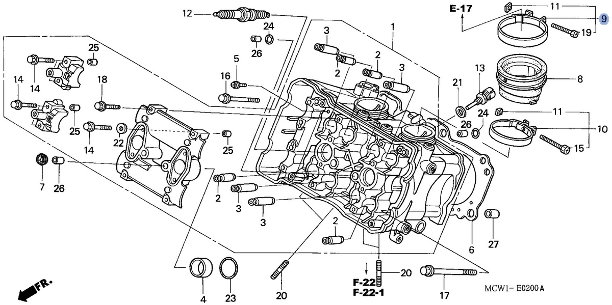 Honda OEM part 16217-MCW-000