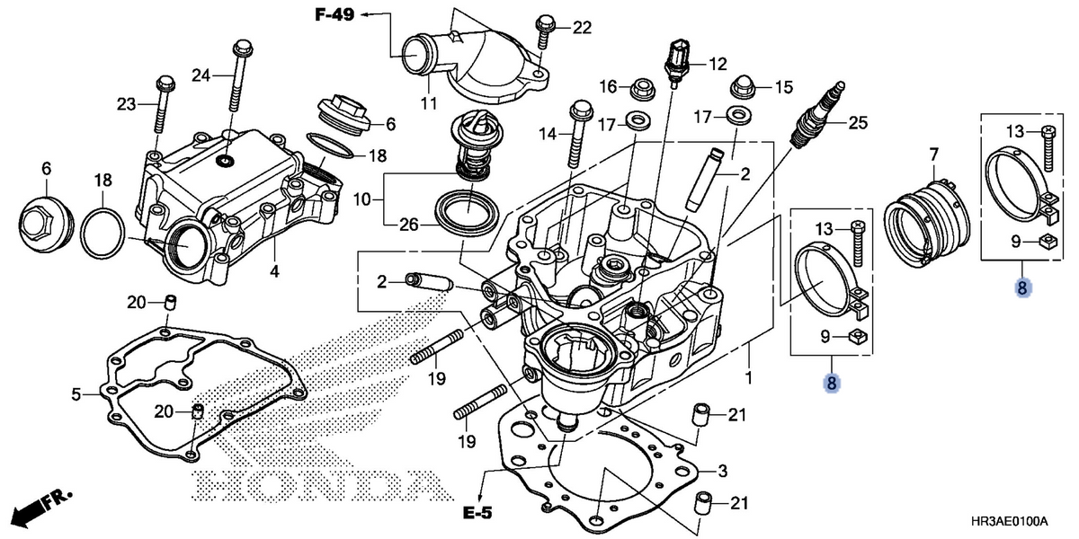 Honda OEM part 16217-MEG-000