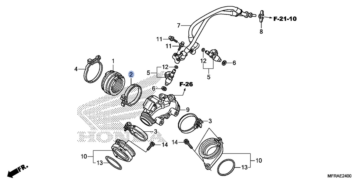 Honda OEM part 16217-MFR-670