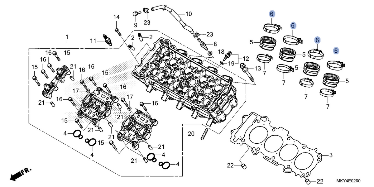 Honda OEM part 16217-MJE-D00