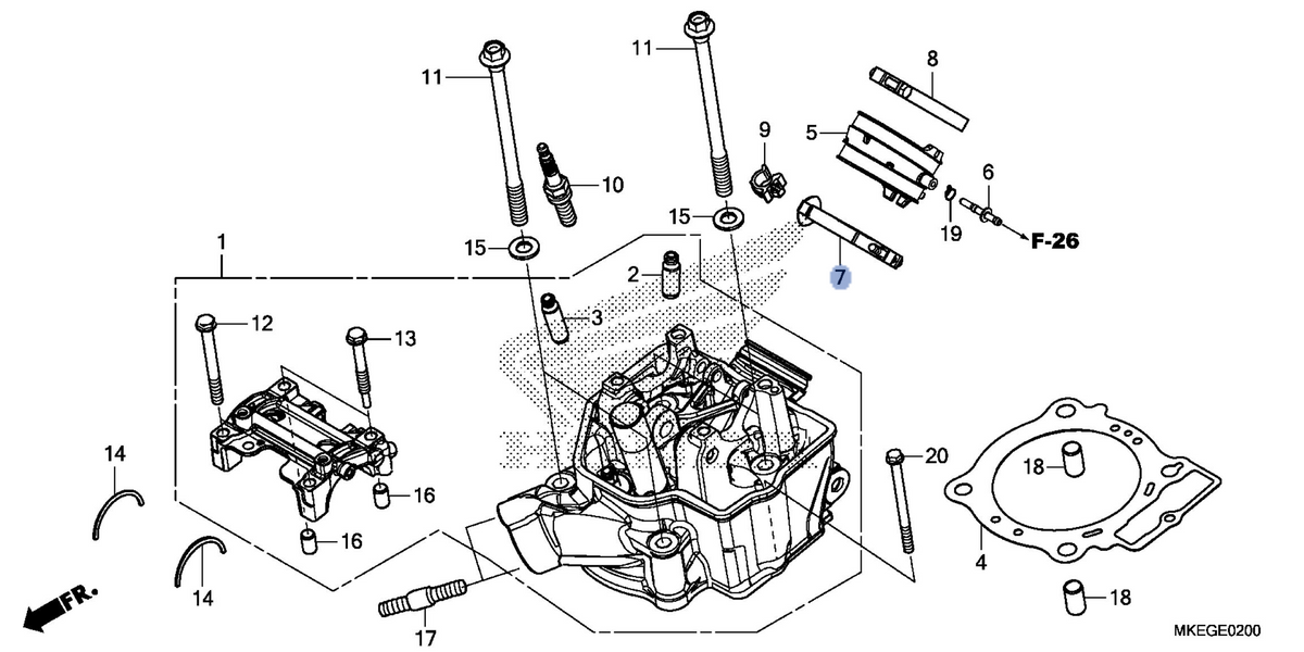 Honda OEM part 16217-MKE-A50