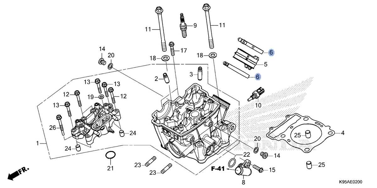 Honda OEM part 16217-MKE-AF0