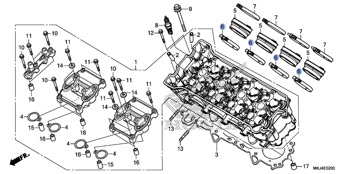 Honda OEM part 16217-MKJ-D00