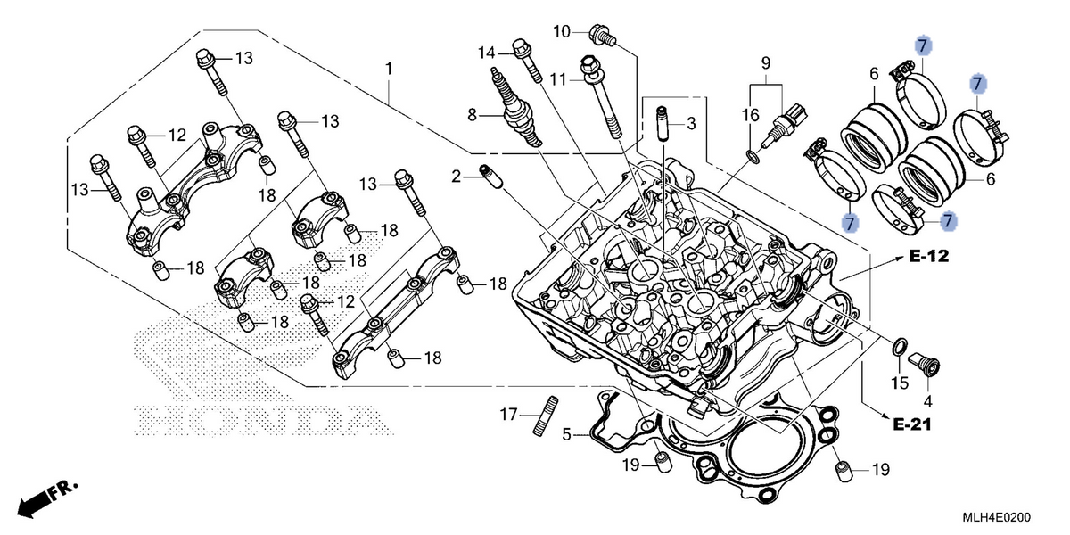 Honda OEM part 16217-MLH-A00