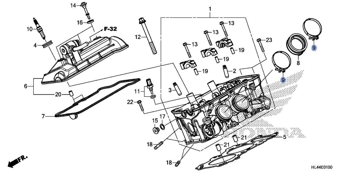 Honda OEM part 16218-HL4-000