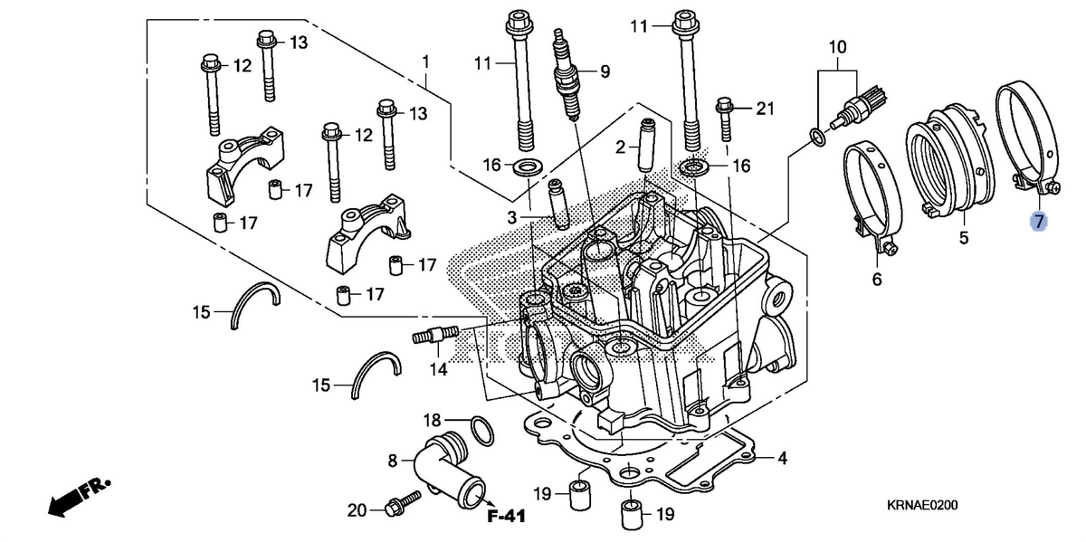 Honda OEM part 16218-KRN-A50