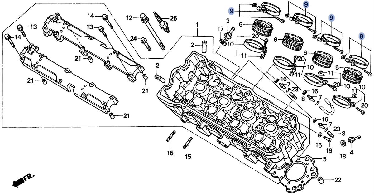 Honda OEM part 16218-MAL-A00