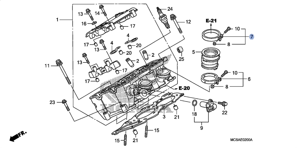 Honda OEM part 16218-MCS-000