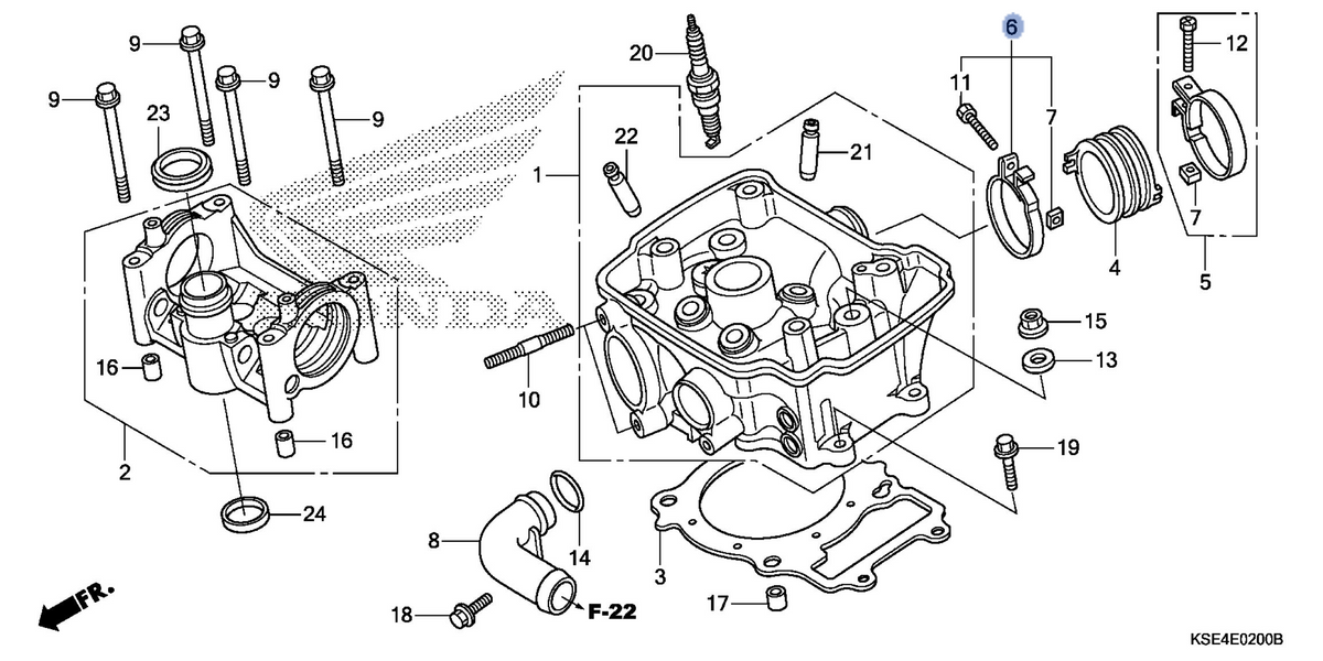 Honda OEM part 16218-MCW-000