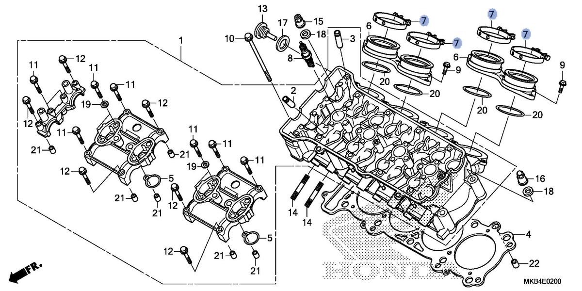 Honda OEM part 16218-MFL-000