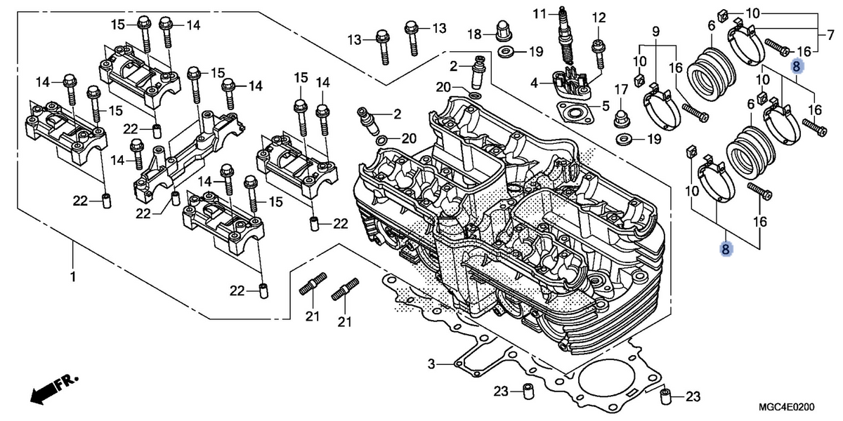 Honda OEM part 16218-MGC-J80