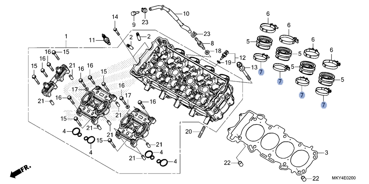 Honda OEM part 16218-MJE-D00