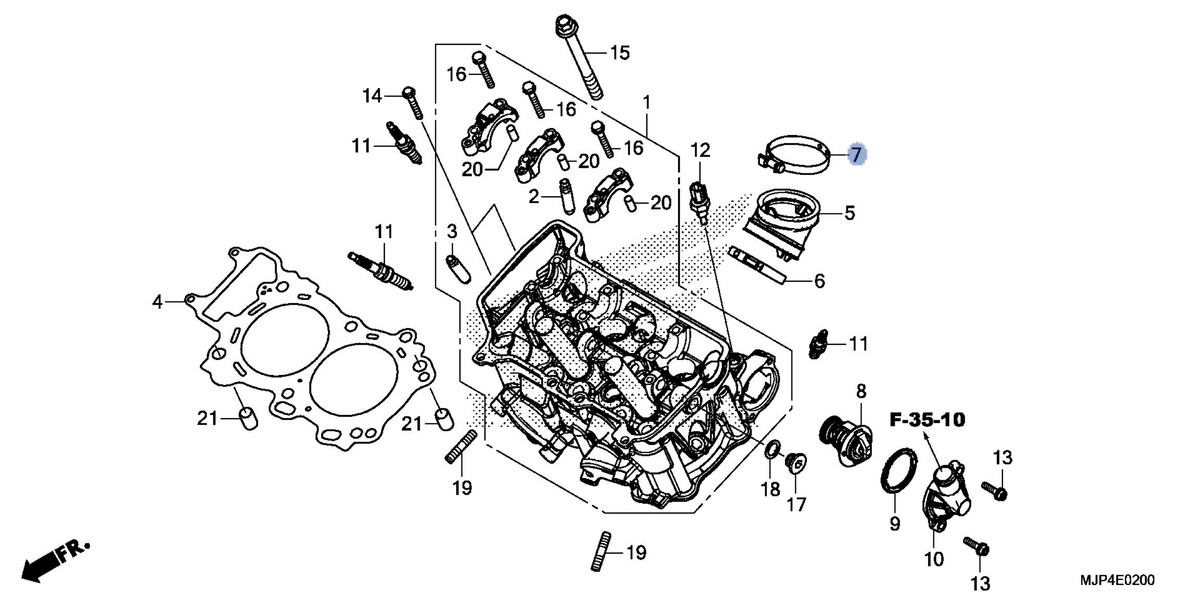 Honda OEM part 16218-MJP-G50