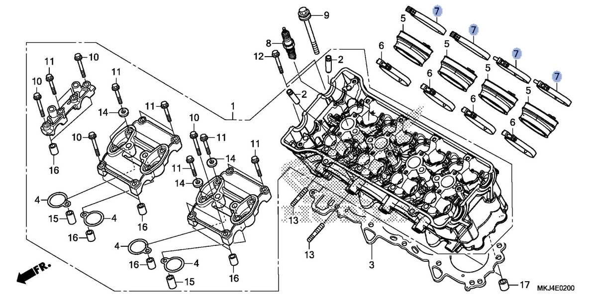 Honda OEM part 16218-MKJ-D00