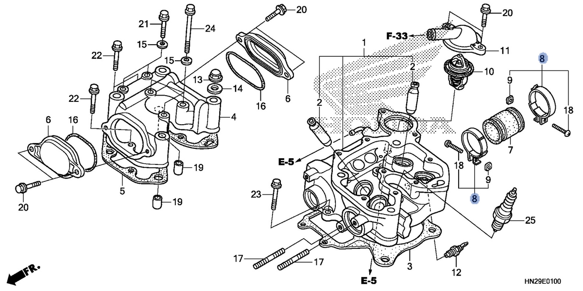 Honda OEM part 16218-MW4-000