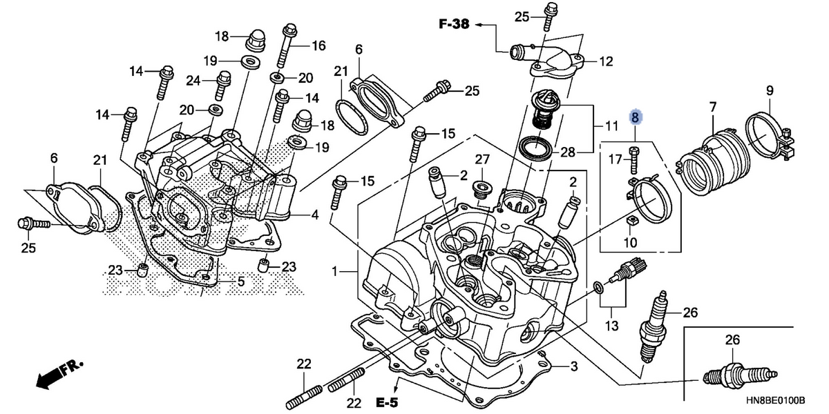 Honda OEM part 16219-HN8-000