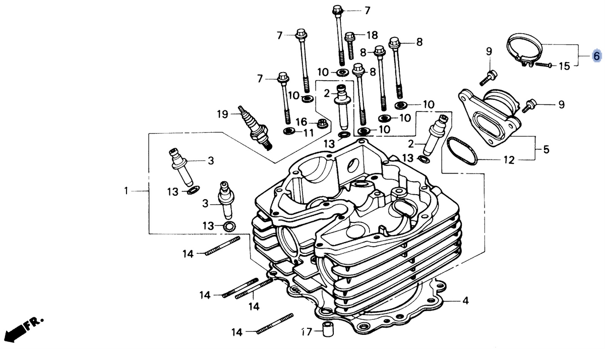 Honda OEM part 16219-MN9-000