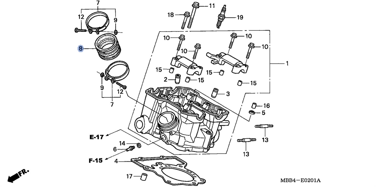 Honda OEM part 16220-MBB-950