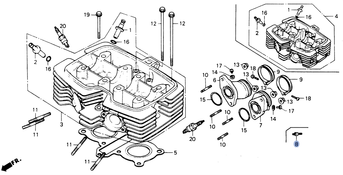 Honda OEM part 16221-MA6-000