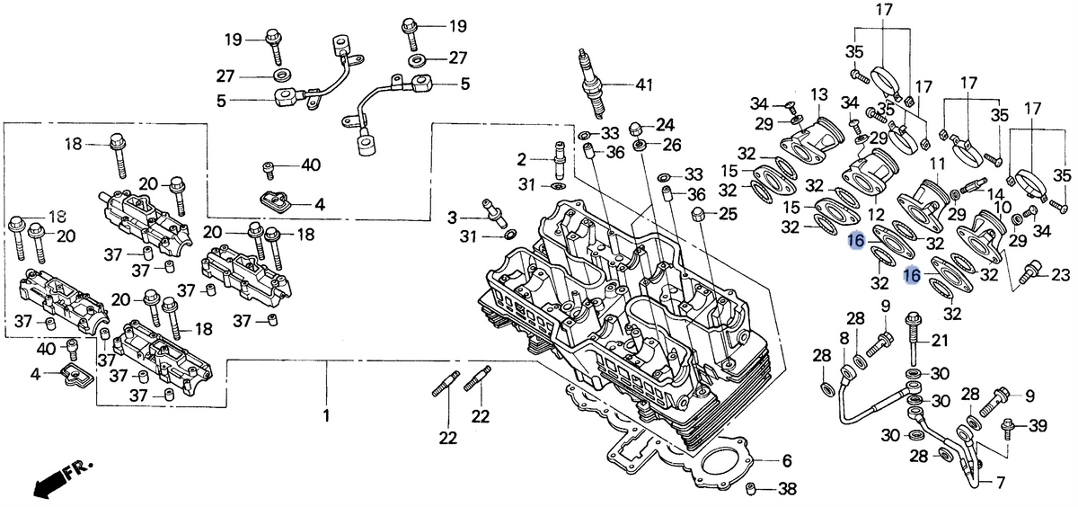 Honda OEM part 16222-MJ0-000