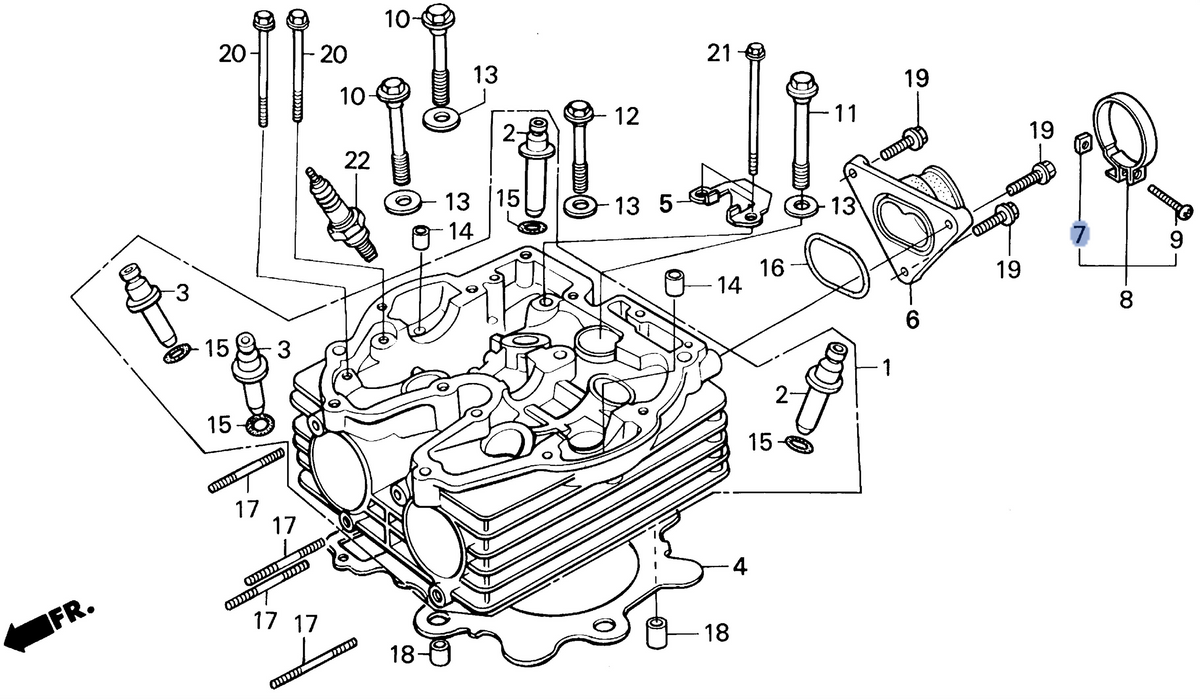 Honda OEM part 16222-MV4-300