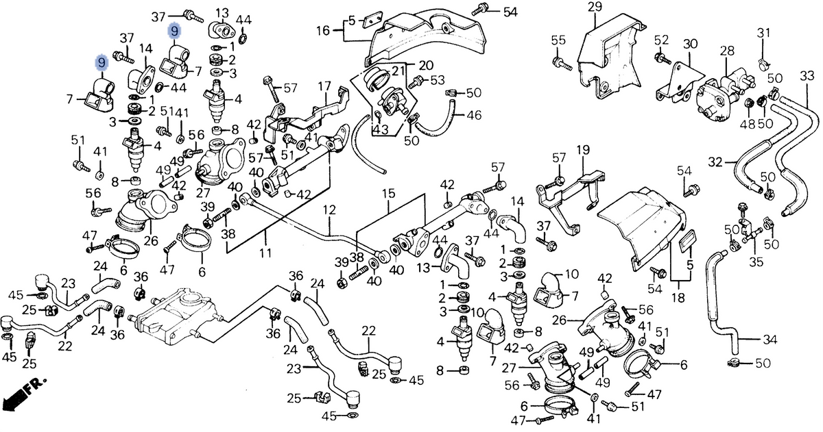 Honda OEM part 16223-MG9-950