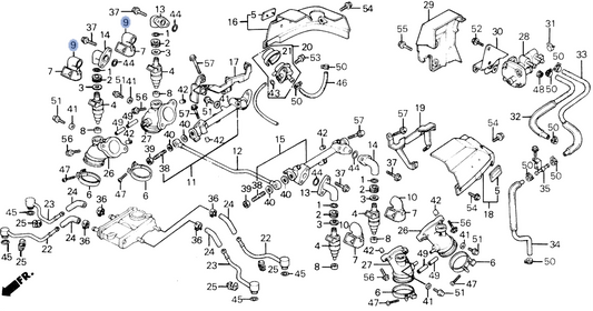 Honda OEM part 16223-MG9-950