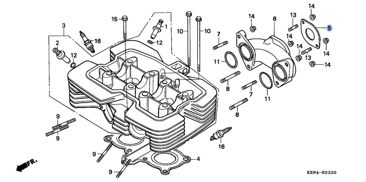 Honda OEM part 16229-KEN-770
