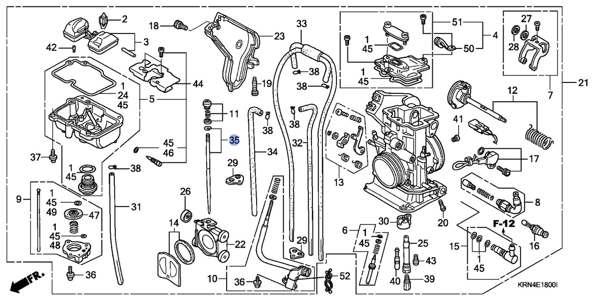 Honda OEM part 16232-KRN-A01