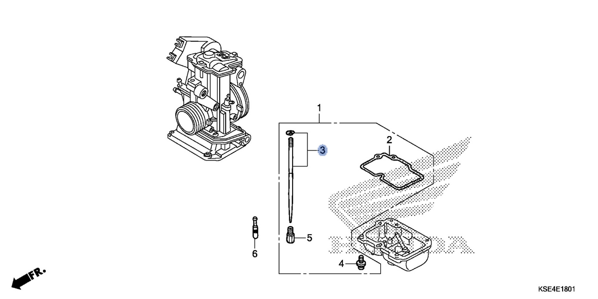 Honda OEM part 16233-KSE-601