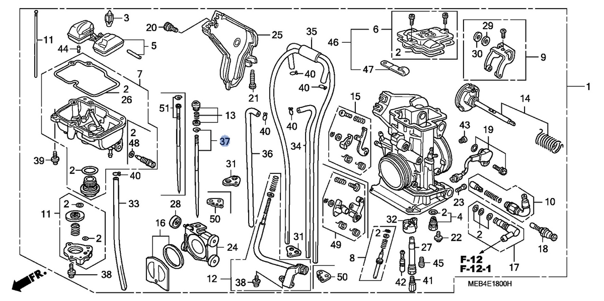 Honda OEM part 16233-MEB-671