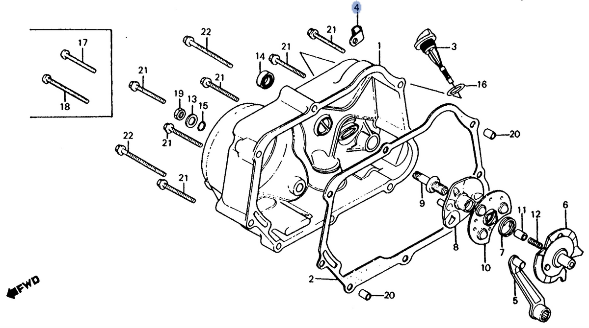 Honda OEM part 16236-045-010