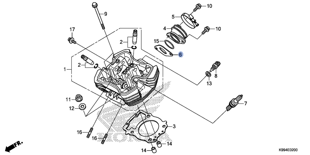 Honda OEM part 16291-K31-900