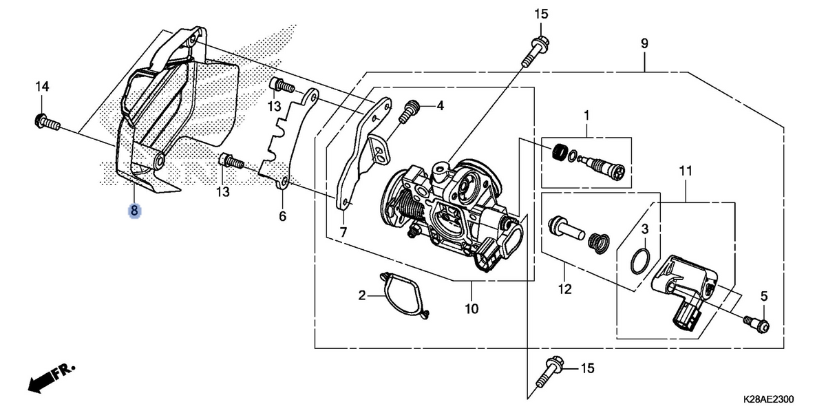Honda OEM part 16305-K28-A60