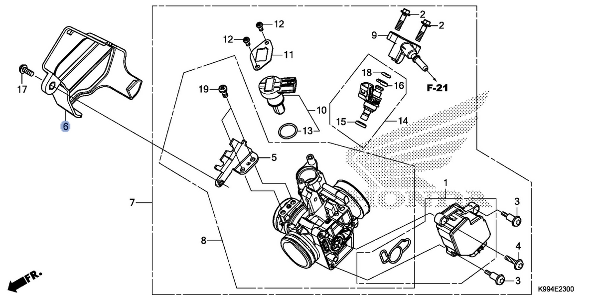 Honda OEM part 16305-K99-A00