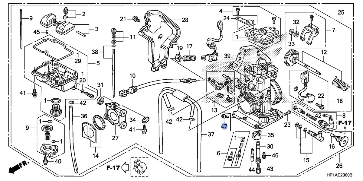 Honda OEM part 16312-HP1-B01