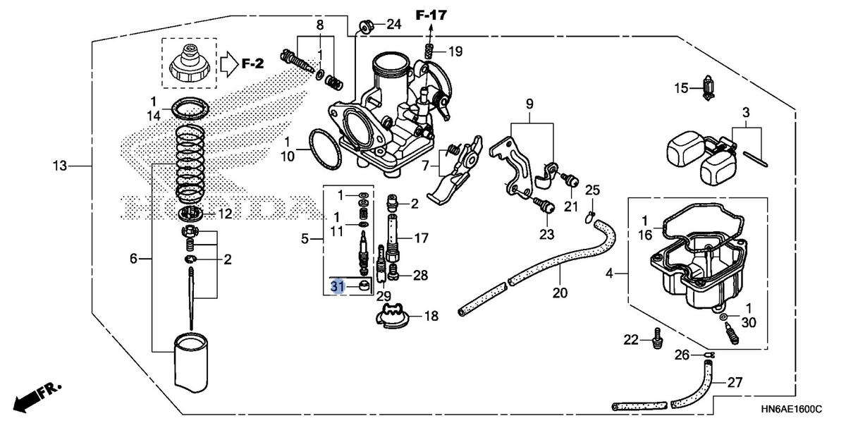 Honda OEM part 16312-KYK-911