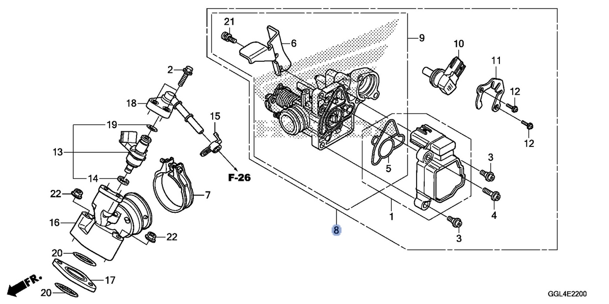 Honda OEM part 16400-GFC-J33