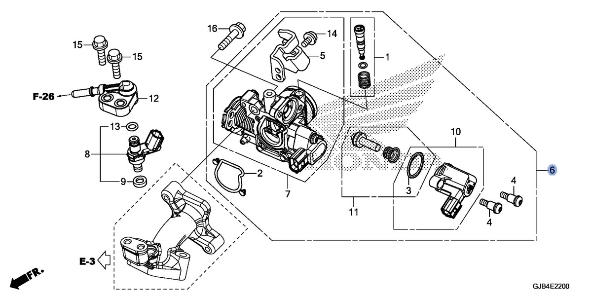 Honda OEM part 16400-GGZ-J41