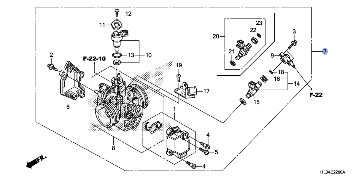 Honda OEM part 16400-HL3-G01