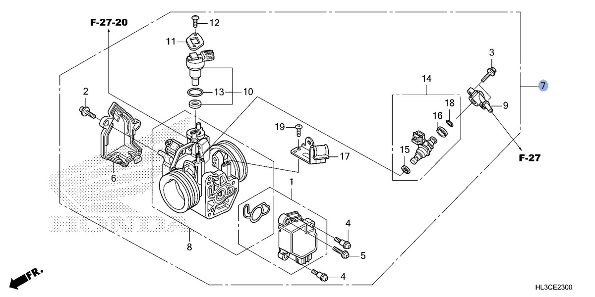 Honda OEM part 16400-HL3-G02