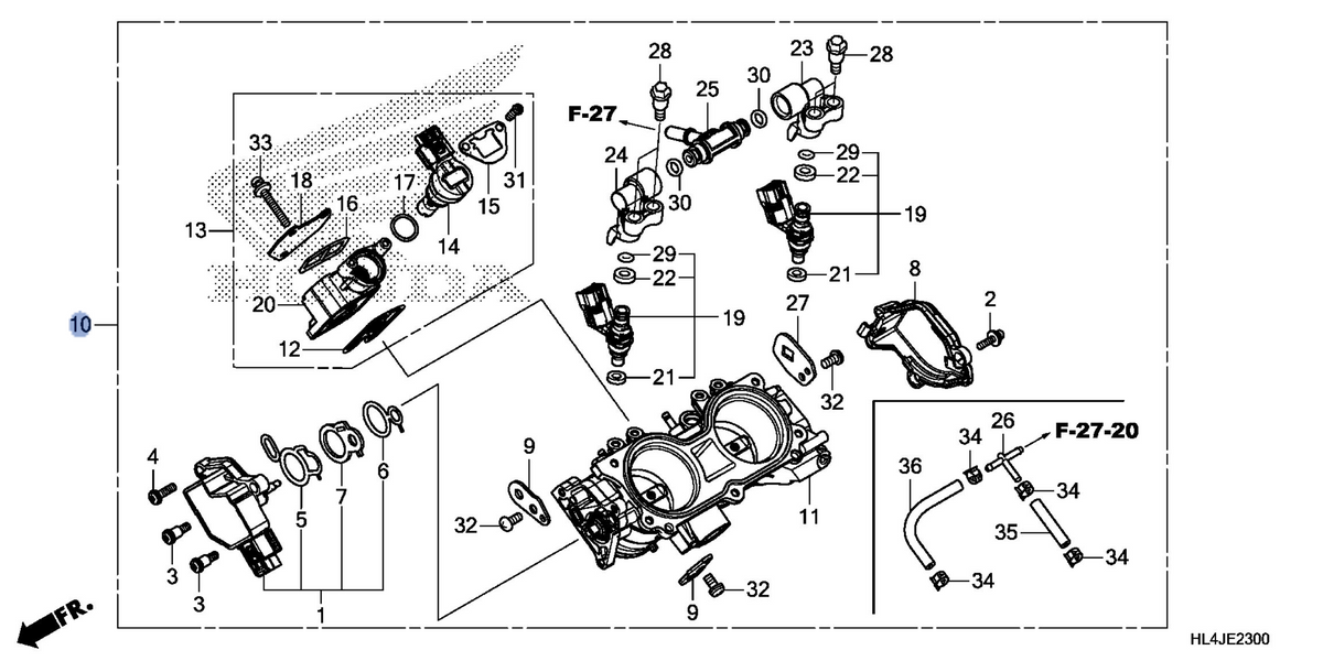 Honda OEM part 16400-HL4-G02