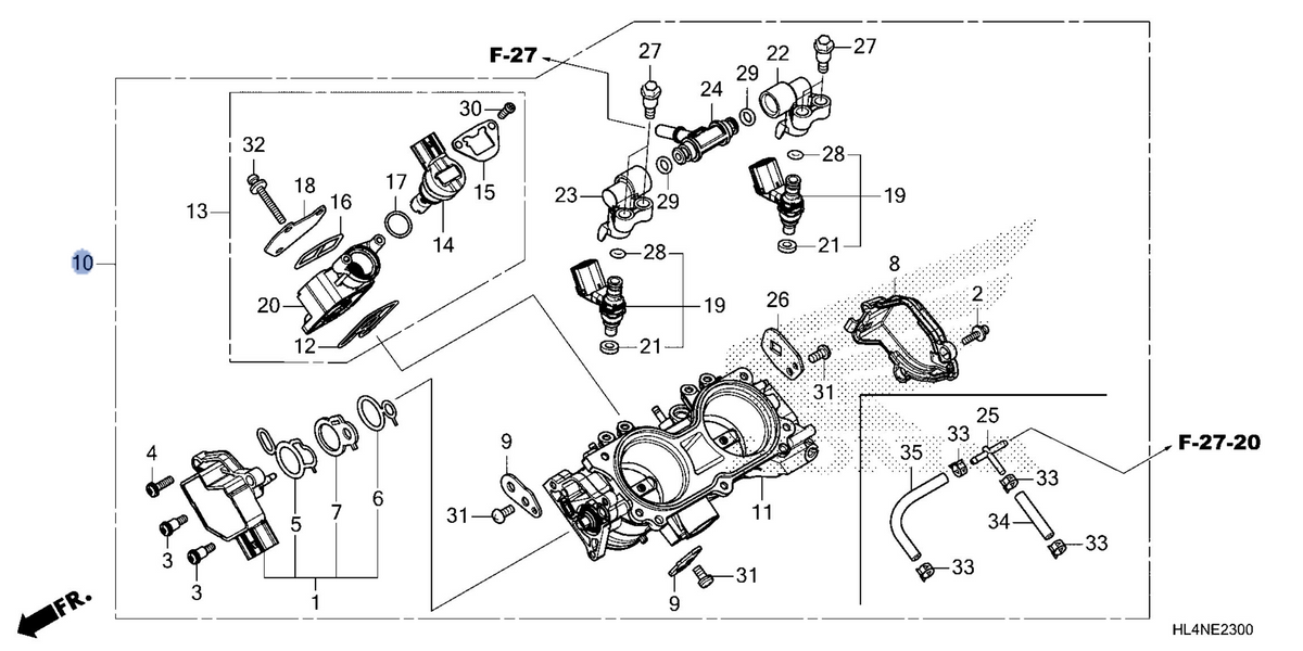 Honda OEM part 16400-HL4-LK1