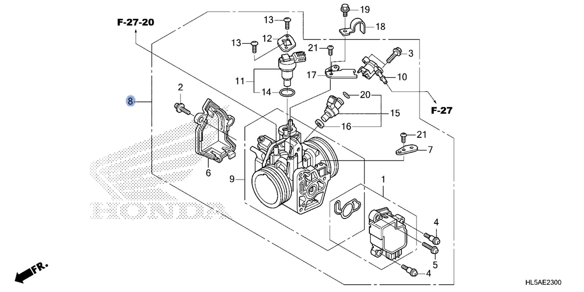 Honda OEM part 16400-HL5-L21