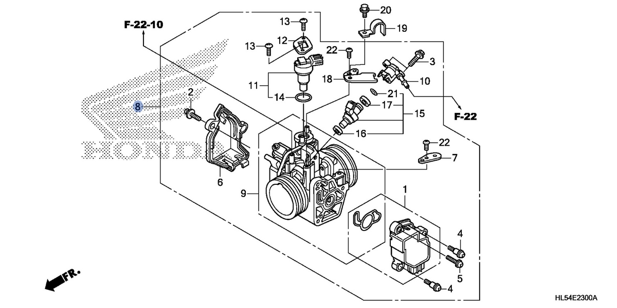Honda OEM part 16400-HL5-M22