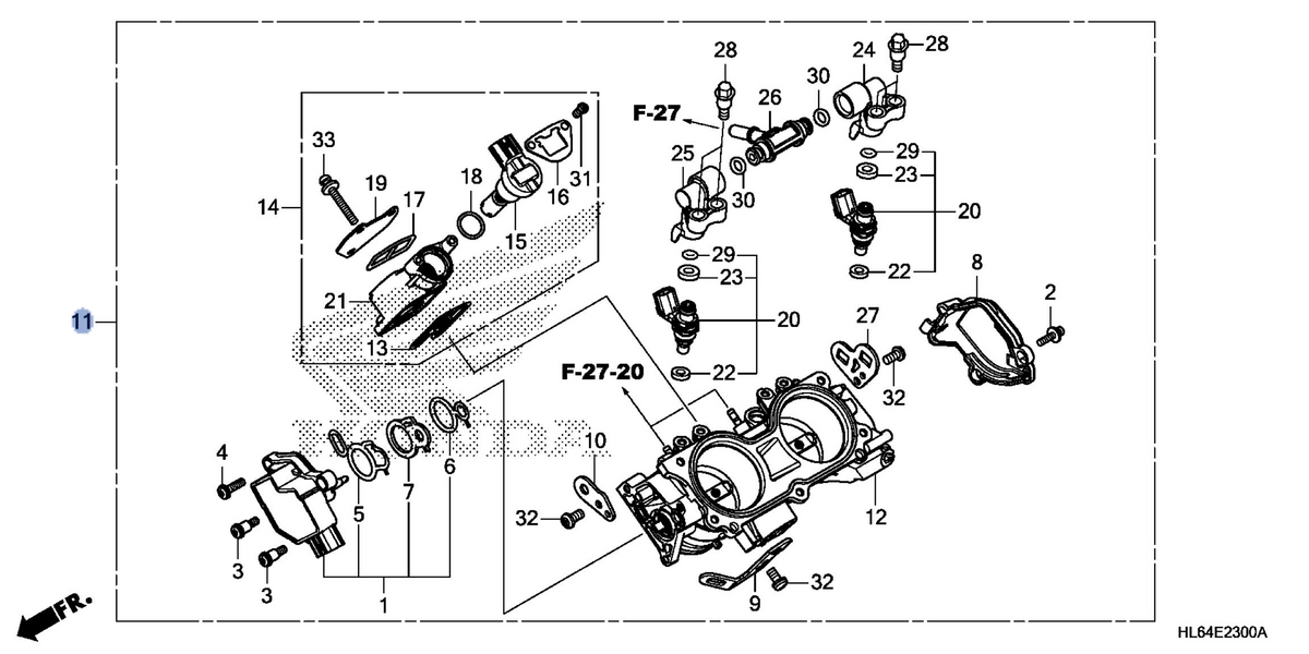 Honda OEM part 16400-HL6-B02